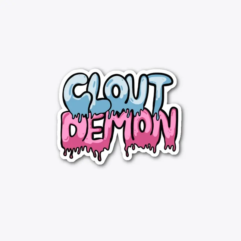 Clout Demon Sticker